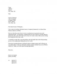 Two-Week Resignation Letter